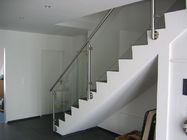 Les systèmes fiables de balustrade d'acier inoxydable, dégrossissent balustrade en verre montée d'escalier