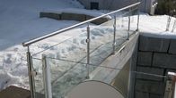Système à rails en verre de balustre résidentiel pour la taille de la terrasse 900mm -1200mm