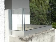 Balustrade en verre du balcon T5 Frameless de l'aluminium 6063 balayée et finition de miroir