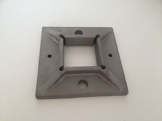 Balayé/a poli les pièces carrées de balustrade d'acier inoxydable, bride basse de balustrade